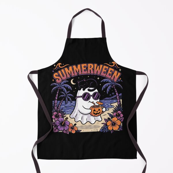 Item preview, Summerween Spooky Summer Beach Ghost Retro Halloween designed and sold by AdyKurniawan.