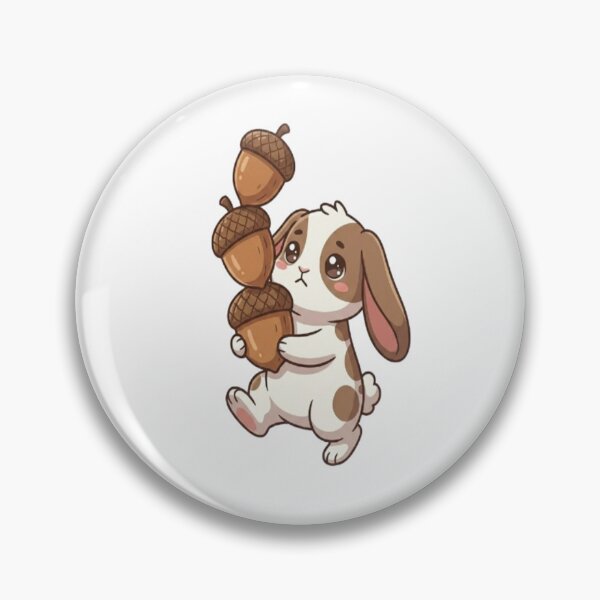 Item preview, Cute Bunny Carrying Acorn Stack designed and sold by Ella_Sketch.