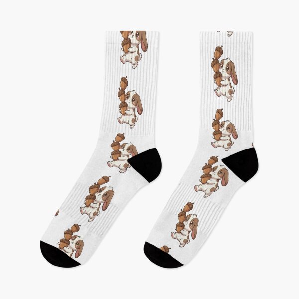 Item preview, Cute Bunny Carrying Acorn Stack designed and sold by Ella_Sketch.