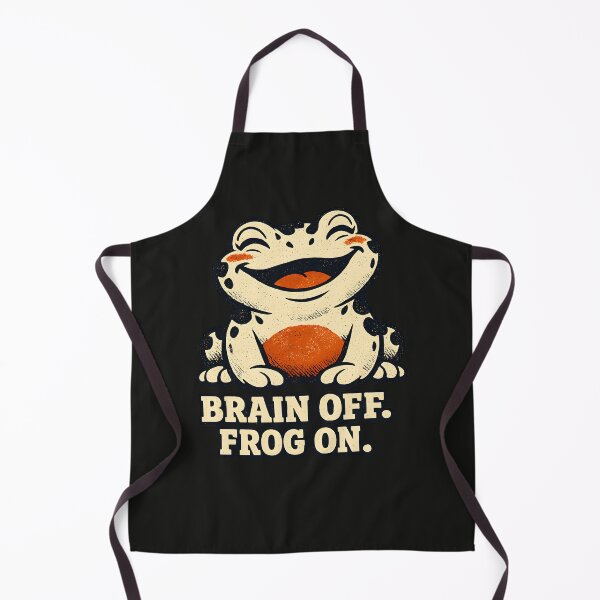 Item preview, Frog Brainrot Brain Off Frog On | ADHD Meme designed and sold by BeanToePets.