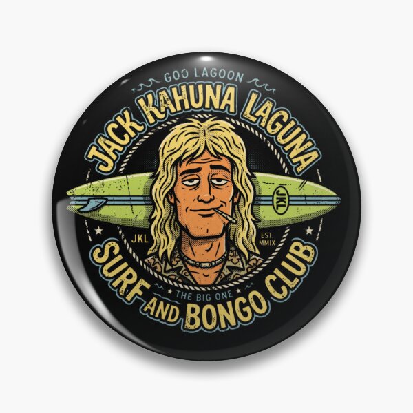 Item preview, Jack Kahuna Laguna Surf and Bongo Club Retro 90s Cartoon designed and sold by AdyKurniawan.