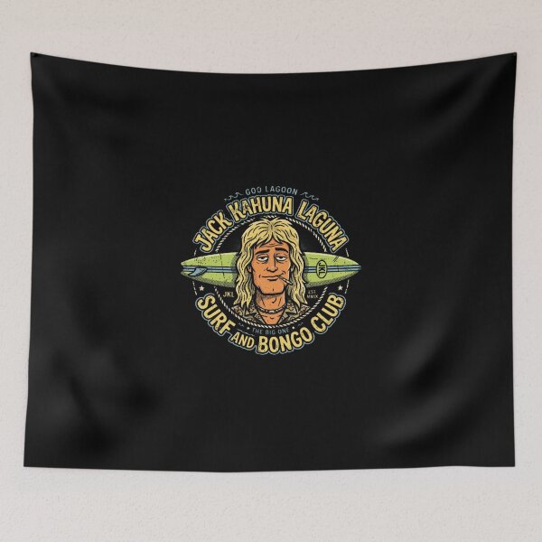 Item preview, Jack Kahuna Laguna Surf and Bongo Club Retro 90s Cartoon designed and sold by AdyKurniawan.