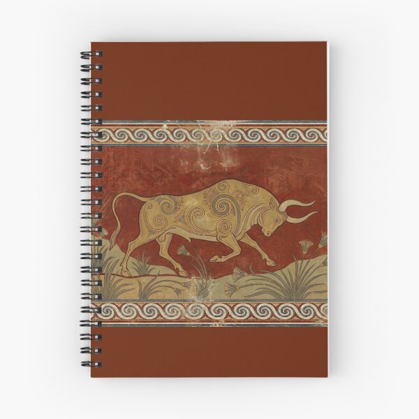 Item preview, Minoan Aurochs Schematic: The Seismic Beast Print designed and sold by FreiherrPK.
