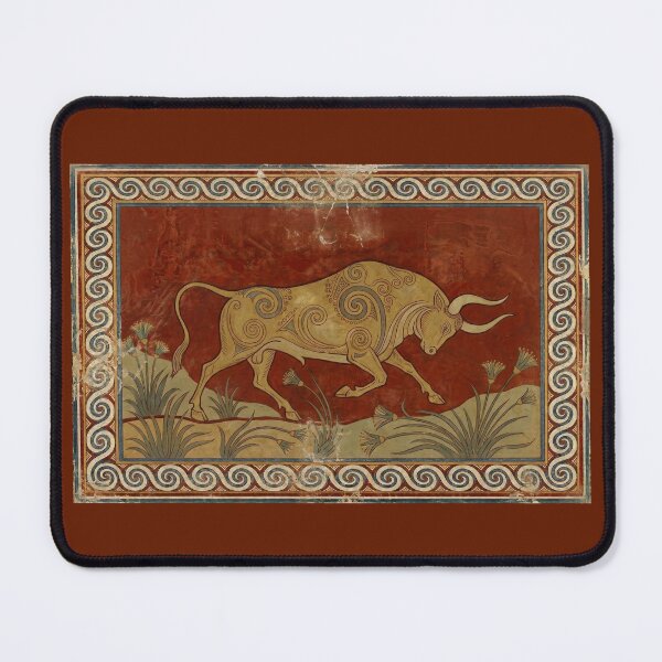 Item preview, Minoan Aurochs Schematic: The Seismic Beast Print designed and sold by FreiherrPK.