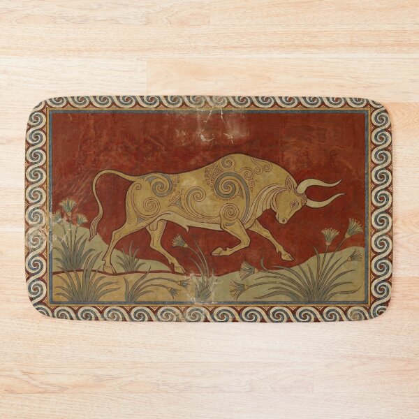 Item preview, Minoan Aurochs Schematic: The Seismic Beast Print designed and sold by FreiherrPK.