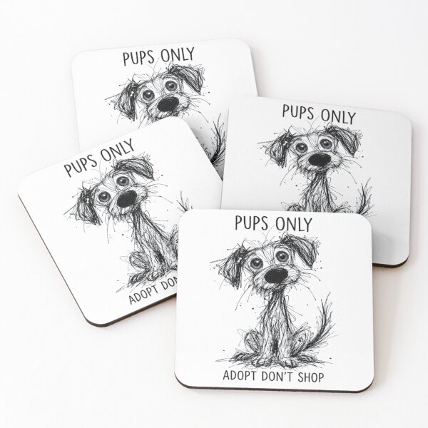 Item preview, Scribble Sketch Dog – Cute Messy Line Art Puppy Illustration designed and sold by RaresS.