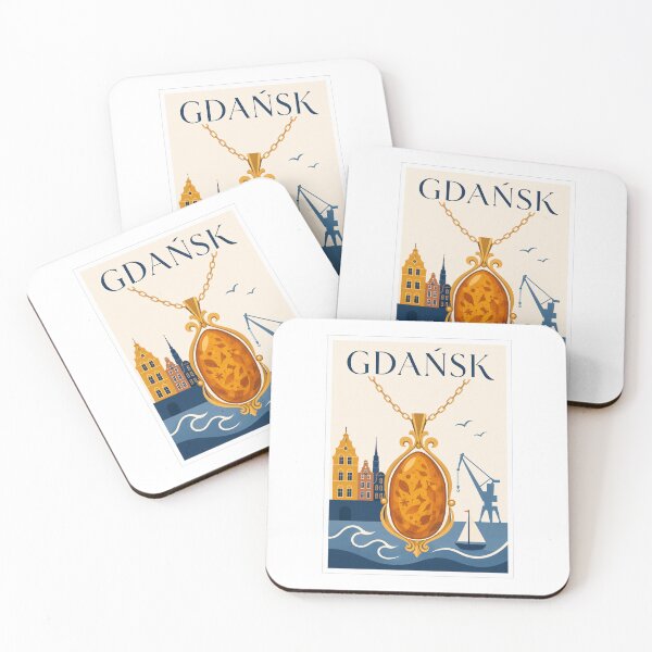 Item preview, Gdańsk Amber Pendant Travel Art designed and sold by Beyond Destinations.