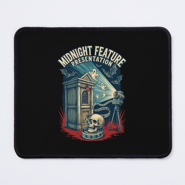 Item preview, Midnight Feature Presentation, Retro Horror Cinema Vintage 80s designed and sold by CryptReel.