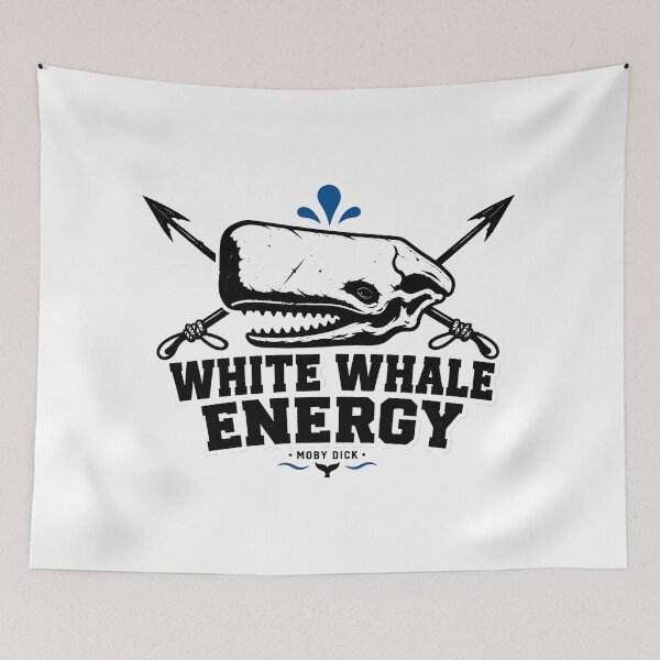 Item preview, White Whale Energy Moby Dick Skull Harpoon Coastal Art designed and sold by Fenay Designs.