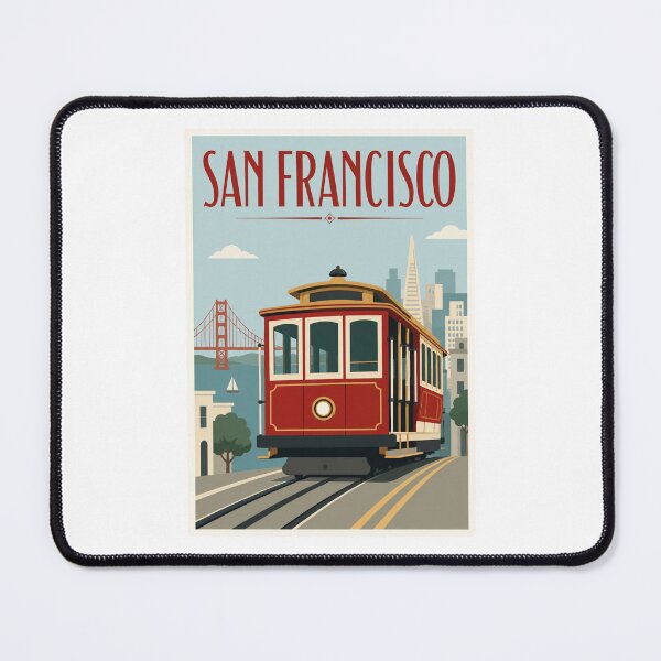 Item preview, San Francisco Cable Car Travel Poster designed and sold by Beyond Destinations.