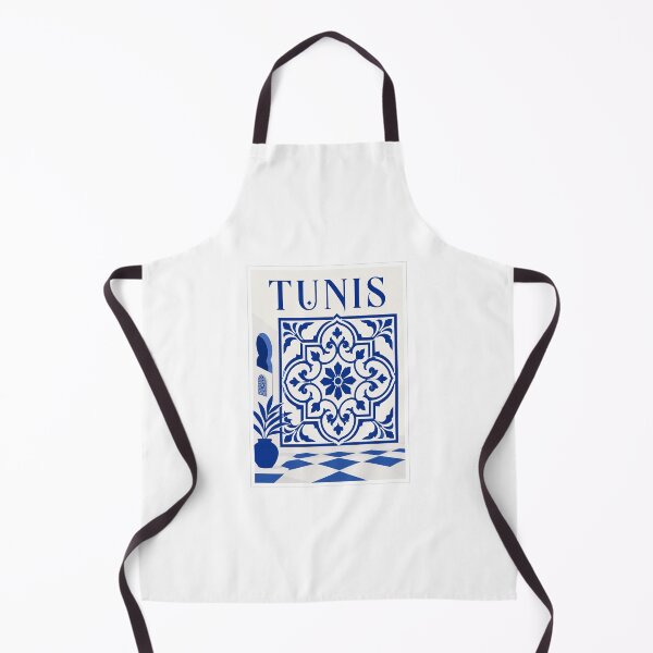Item preview, Tunis Blue Ceramic Tile Poster designed and sold by Beyond Destinations.