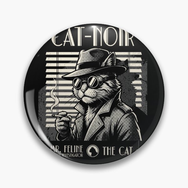 Item preview, Cat-Noir Private Investigator Funny Detective Cat Retro Comic designed and sold by AdyKurniawan.