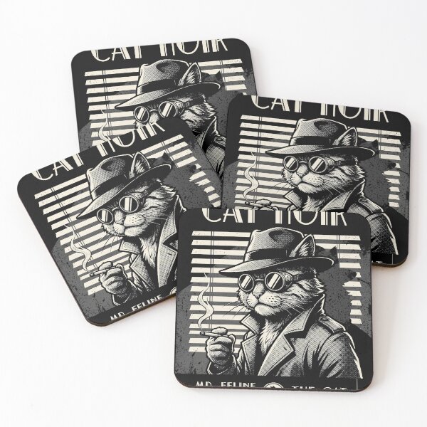 Item preview, Cat-Noir Private Investigator Funny Detective Cat Retro Comic designed and sold by AdyKurniawan.