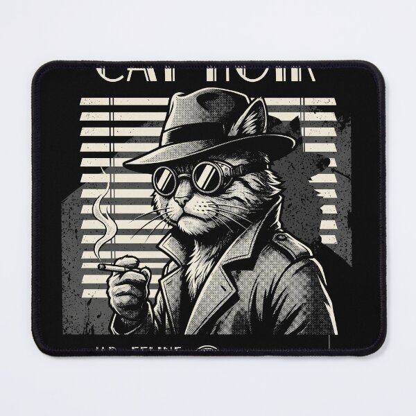 Item preview, Cat-Noir Private Investigator Funny Detective Cat Retro Comic designed and sold by AdyKurniawan.