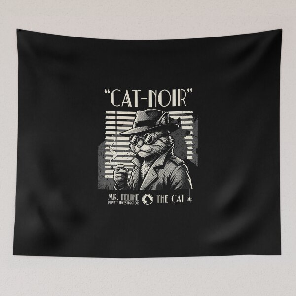 Item preview, Cat-Noir Private Investigator Funny Detective Cat Retro Comic designed and sold by AdyKurniawan.