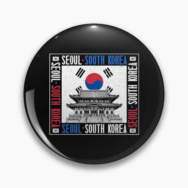 Item preview, Seoul South Korea Korean Flag Korean Temple designed and sold by ShirTomDesigns.