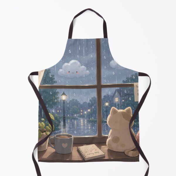 Item preview, Cozy Rainy Day Cat Watching Window designed and sold by 0606PM.
