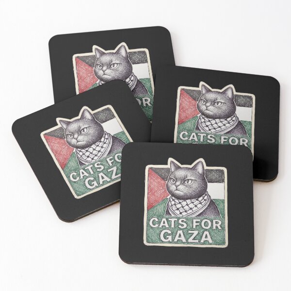 Item preview, Cats for Gaza Keffiyeh Cat Palestinian Flag Solidarity designed and sold by AdyKurniawan.