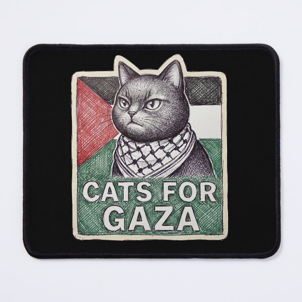 Item preview, Cats for Gaza Keffiyeh Cat Palestinian Flag Solidarity designed and sold by AdyKurniawan.
