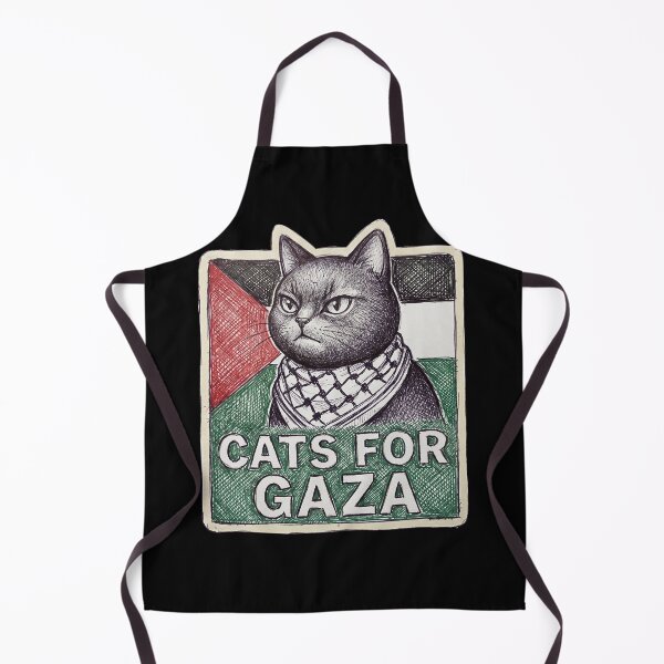 Item preview, Cats for Gaza Keffiyeh Cat Palestinian Flag Solidarity designed and sold by AdyKurniawan.