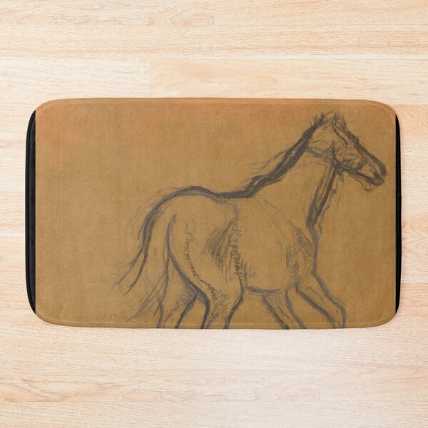 Item preview, Charcoal Study of a Walking Horse designed and sold by artofuniverse.