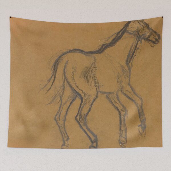 Item preview, Charcoal Study of a Walking Horse designed and sold by artofuniverse.