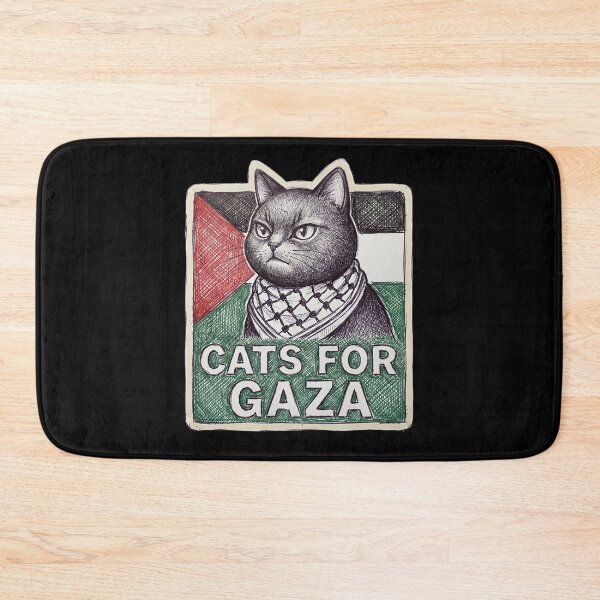 Item preview, Cats for Gaza Keffiyeh Cat Palestinian Flag Solidarity designed and sold by AdyKurniawan.