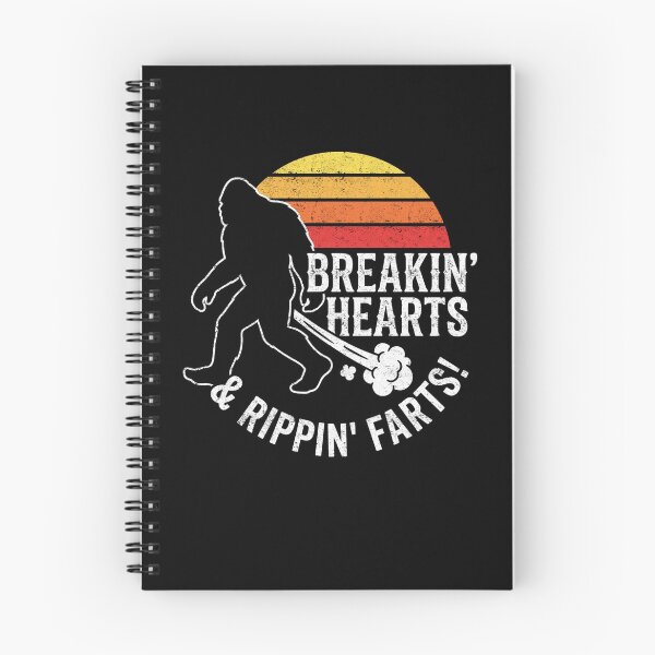 Item preview, Breakin Hearts Rippin Farts Bigfoot Sunset Camp Humor designed and sold by FreshVibe Prints.