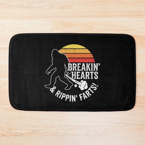 Item preview, Breakin Hearts Rippin Farts Bigfoot Sunset Camp Humor designed and sold by FreshVibe Prints.