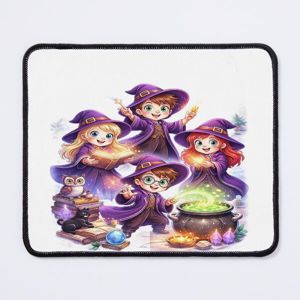 Item preview, Young Wizards and the Enchanted Cauldron designed and sold by Artisan Finds Online.