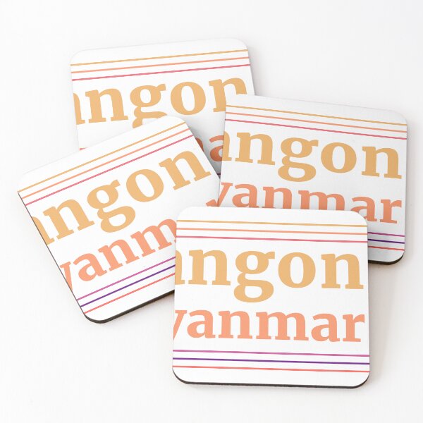 Item preview, Yangon Myanmar City Marked On Country Map designed and sold by TheIconSmith.