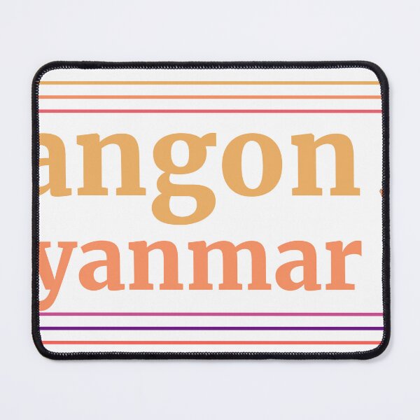 Item preview, Yangon Myanmar City Marked On Country Map designed and sold by TheIconSmith.