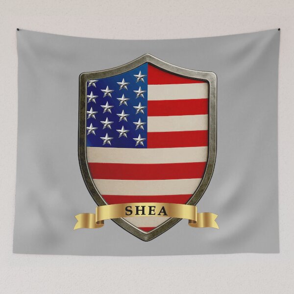 Item preview, Shea American Heritage Crest Shield designed and sold by Highlandkings.
