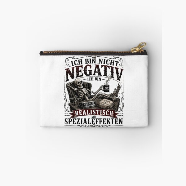 Item preview, I'm not negative – I'm realistic with special effects | Sarcastic vintage design designed and sold by Peter Kaul.