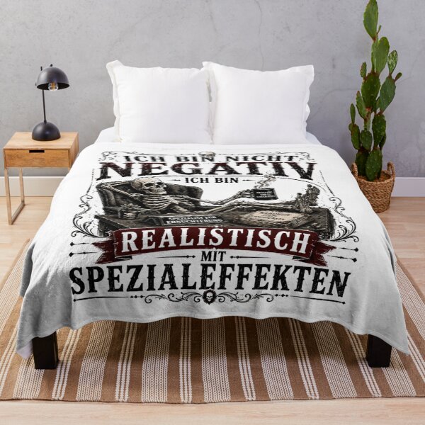 Item preview, I'm not negative – I'm realistic with special effects | Sarcastic vintage design designed and sold by Peter Kaul.