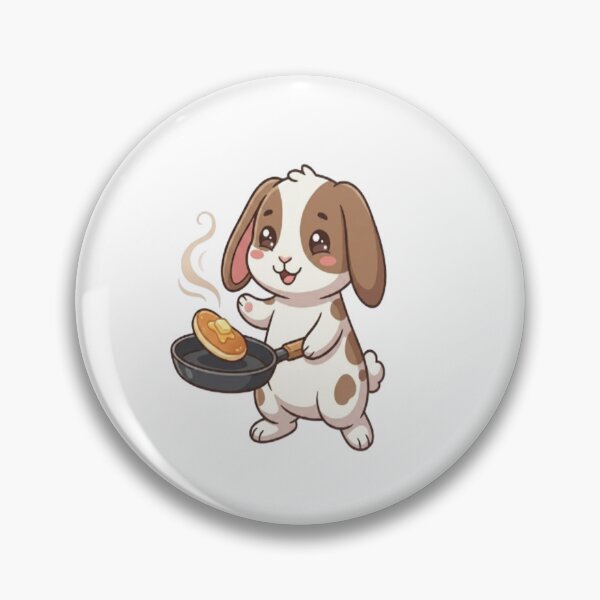 Item preview, Cute Bunny Flipping Breakfast Pancake designed and sold by Ella_Sketch.