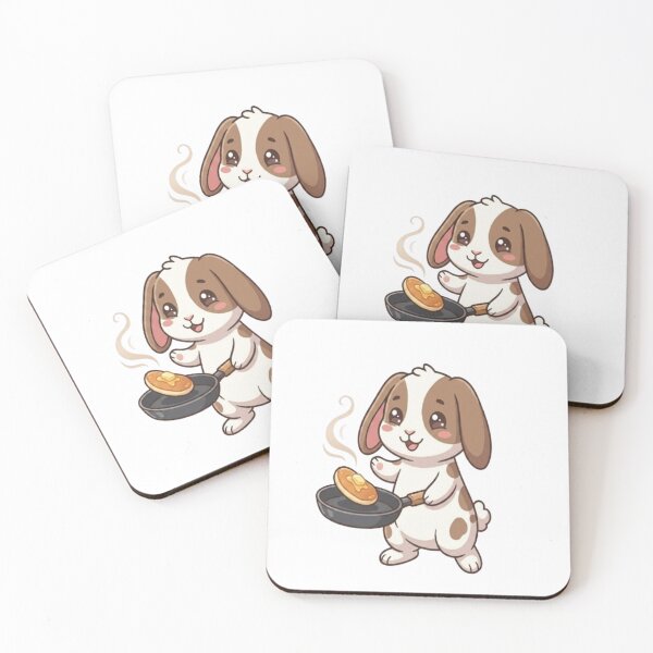Item preview, Cute Bunny Flipping Breakfast Pancake designed and sold by Ella_Sketch.