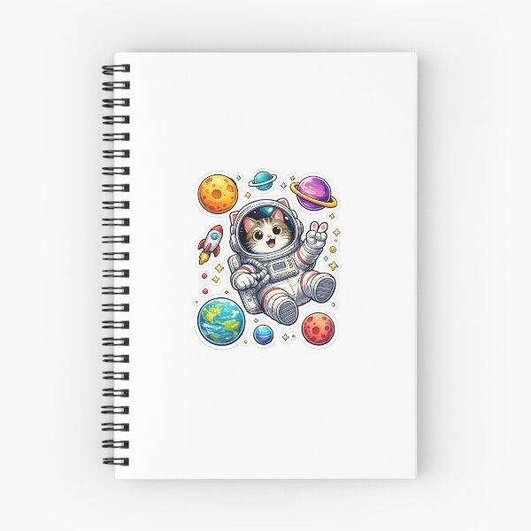 Item preview, Cute Astronaut Cat Sticker | Space Kitty Cartoon | Kawaii Cat in Space designed and sold by Cool Tee World .