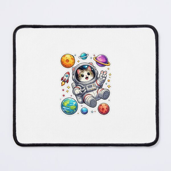 Item preview, Cute Astronaut Cat Sticker | Space Kitty Cartoon | Kawaii Cat in Space designed and sold by Cool Tee World .