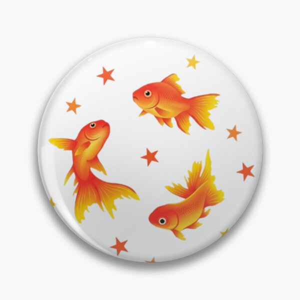 Item preview, Watercolor Goldfish and Stars – Cute Orange Fish Swirl Illustration designed and sold by RaresS.