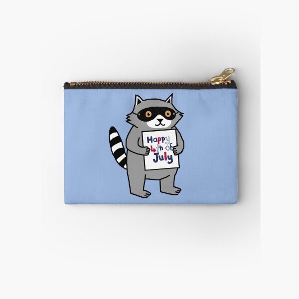 Item preview, Happy 4th of July says Cute Raccoon designed and sold by ellenhenry.