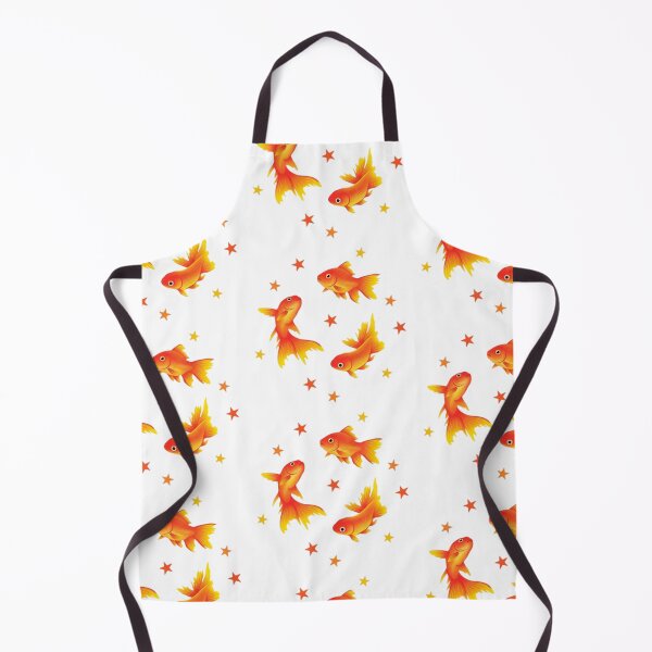 Item preview, Watercolor Goldfish and Stars – Cute Orange Fish Swirl Illustration designed and sold by RaresS.