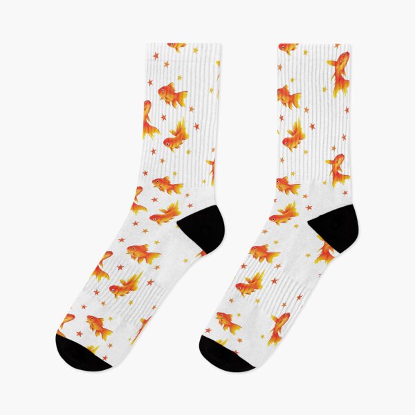Item preview, Watercolor Goldfish and Stars – Cute Orange Fish Swirl Illustration designed and sold by RaresS.
