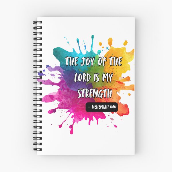 Item preview, Colourful splash - The Joy of the Lord is My Strength designed and sold by The Tired Mamma.