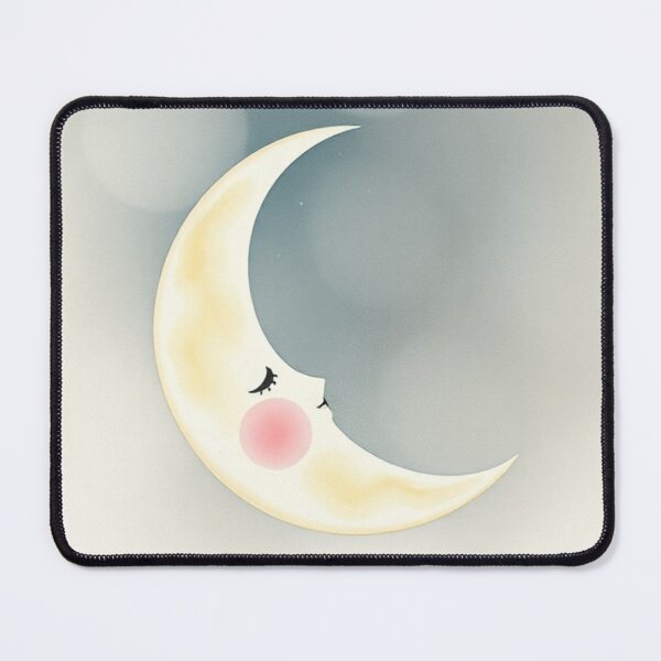 Item preview, Minimalist Sleeping Crescent Moon Nursery Art designed and sold by Vida e Arte.