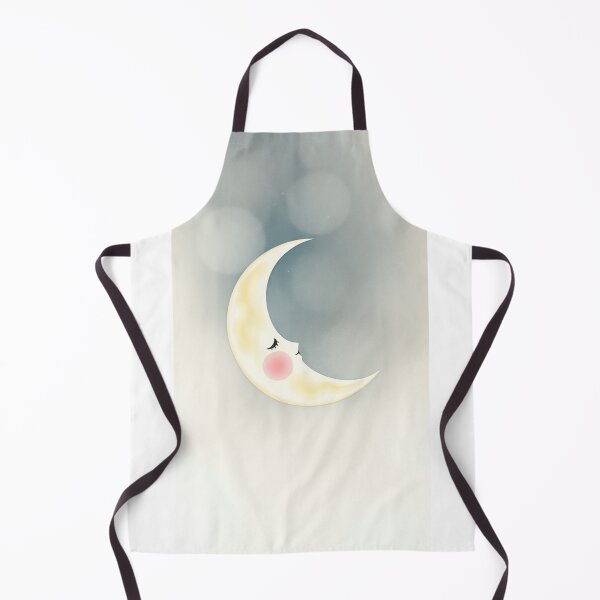 Item preview, Minimalist Sleeping Crescent Moon Nursery Art designed and sold by Vida e Arte.