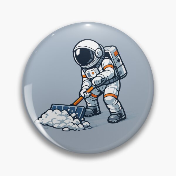 Item preview, Astronaut Snow Shoveling designed and sold by BROHLine Studio.