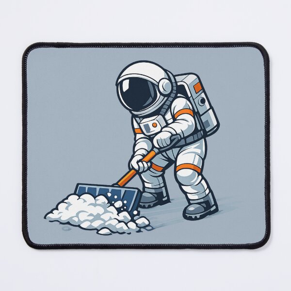 Item preview, Astronaut Snow Shoveling designed and sold by BROHLine Studio.