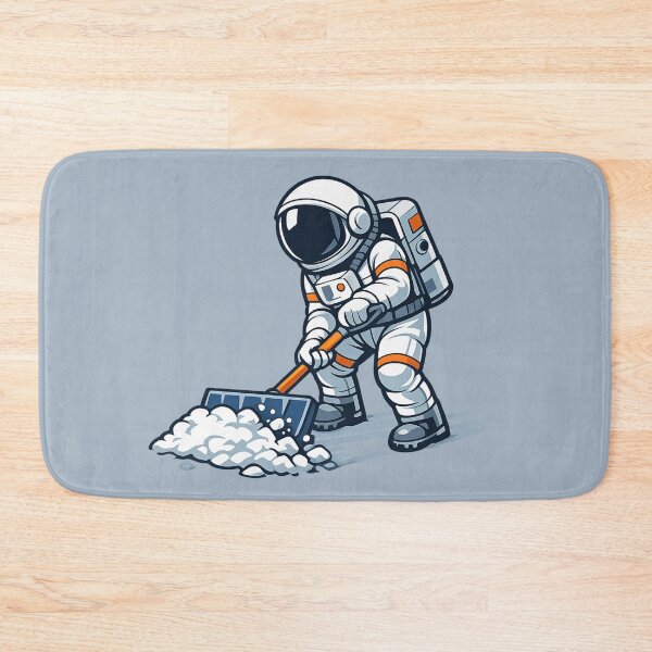 Item preview, Astronaut Snow Shoveling designed and sold by BROHLine Studio.