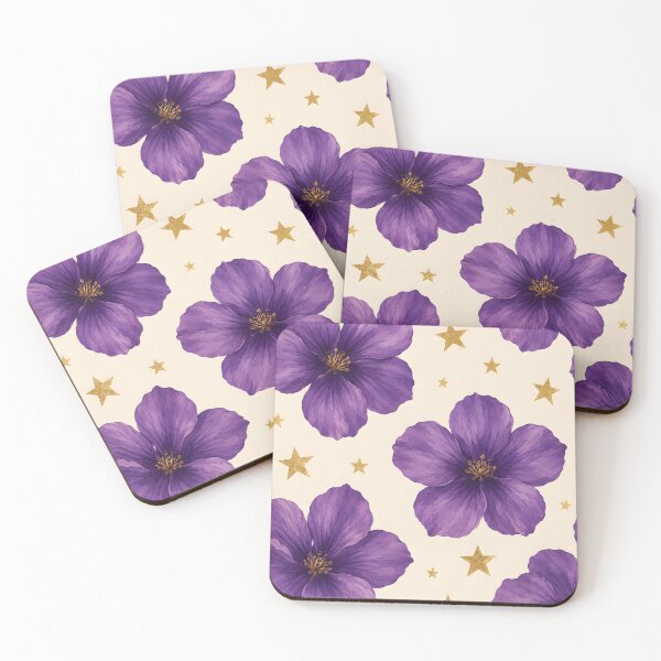 Item preview, Purple flowers designed and sold by Dina R. Art.